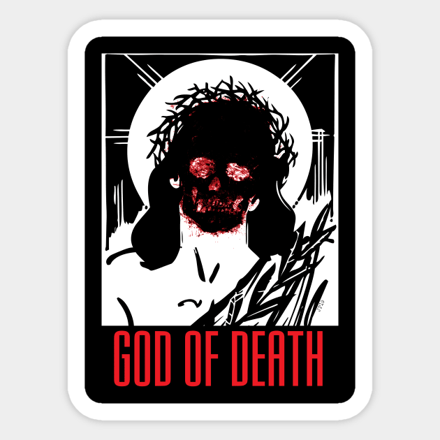 The God Of Death Sticker by artpirate